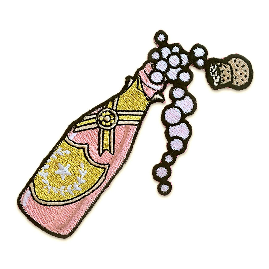 Wildflower + Co. - Rose Champagne Embroidered Patch