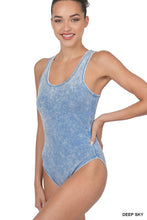 Load image into Gallery viewer, Acid Wash Tank Racerback Bodysuit
