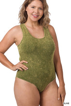 Load image into Gallery viewer, Acid Wash Tank Racerback Bodysuit
