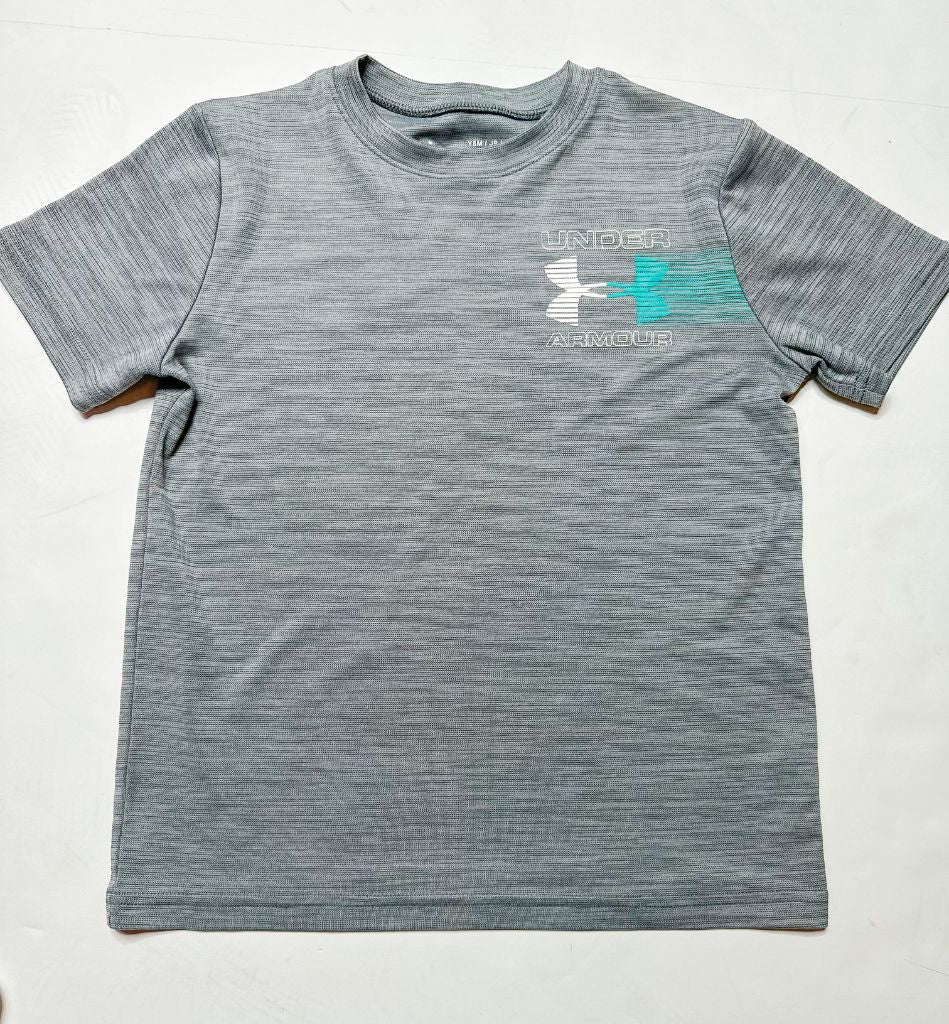 Gray Under Armor Kids Top, Youth Medium