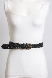 Leto Accessories - Double Braided Belt with Buckle