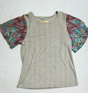 Gray See and Be Seen Womens Top, Small
