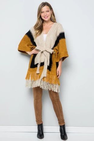 Tan See and Be Seen Cardigan, S/M