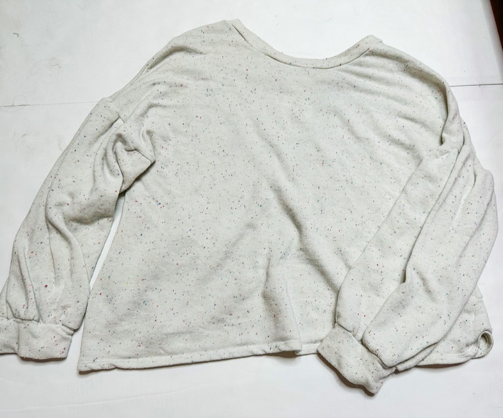 White cherish Sweater, Small