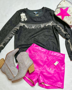 Pink Crazy Train Shorts, Medium