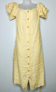 Yellow stripe First Monday Womens Dress, Large