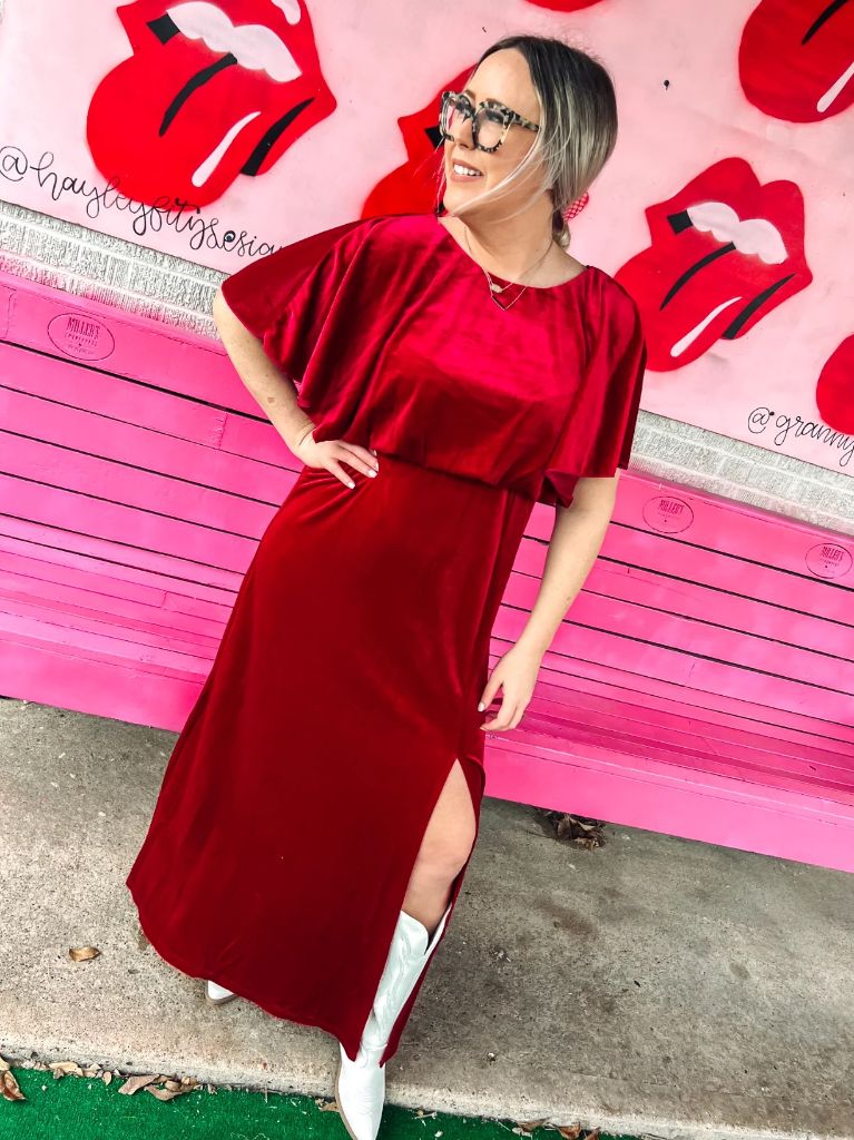 Red See and Be Seen Womens Dress, Medium