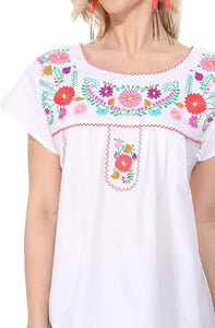 White Unik Womens Top, Medium