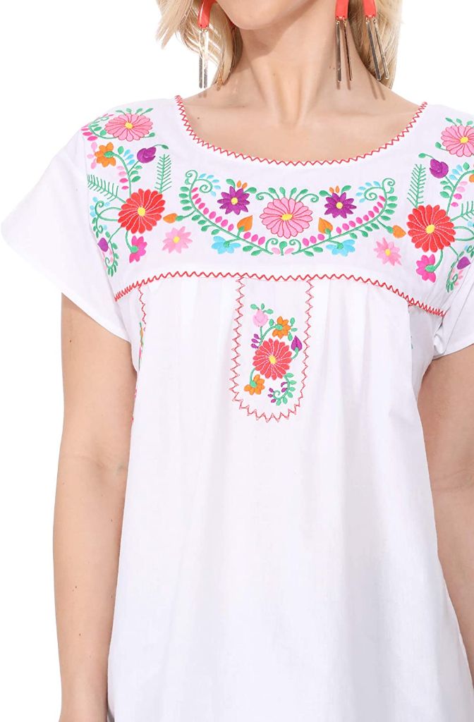 White Unik Womens Top, Medium