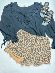 Leopard Hayden Shorts, Large