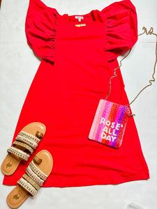 Red TCEC Womens Dress, Medium