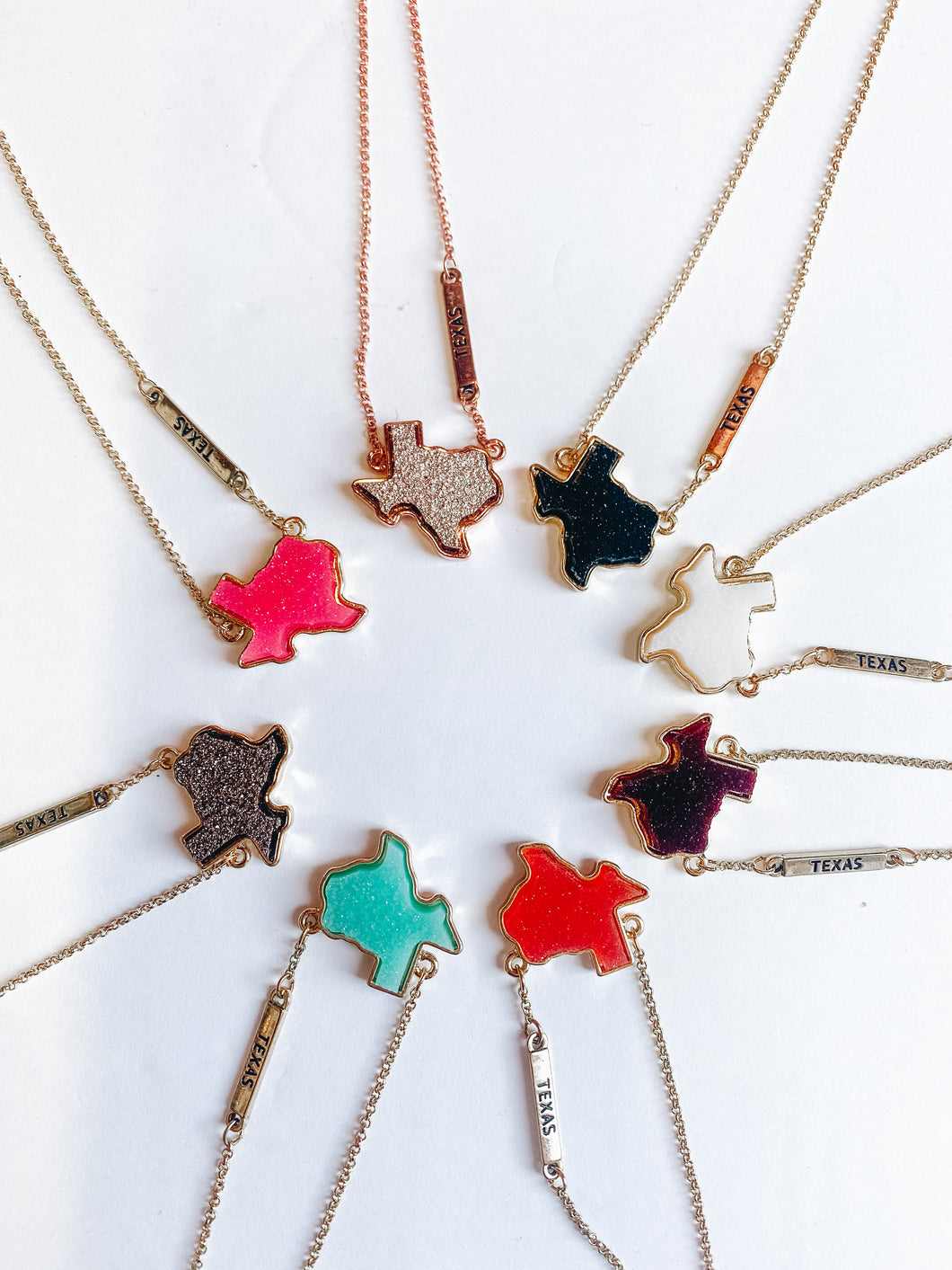 Black Texas druzy Necklace