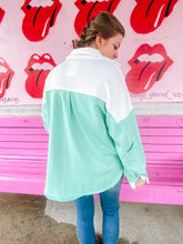 Load image into Gallery viewer, Color Block Terry Cloth Shacket
