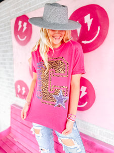 Leopard Cowboys Tee