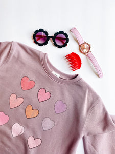 Kids Multi-Color Heart Sweatshirt