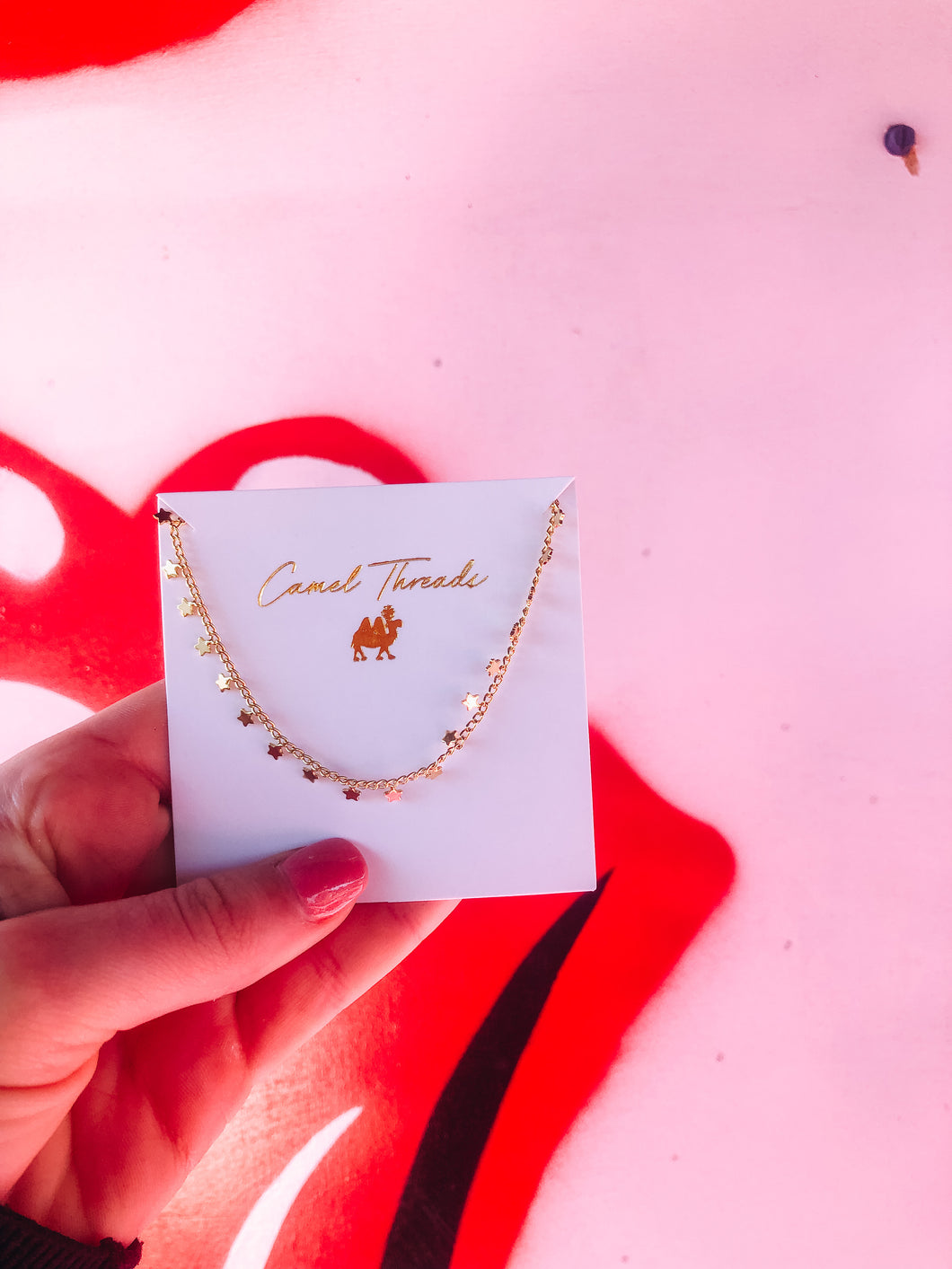 Camel Threads Dainty Gold Necklace