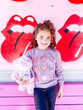 Load image into Gallery viewer, Kids Multi-Color Heart Sweatshirt
