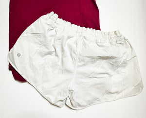 Ivory Lululemon Shorts, 10
