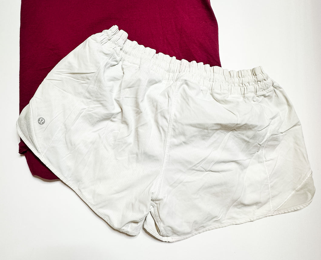 Ivory Lululemon Shorts, 10