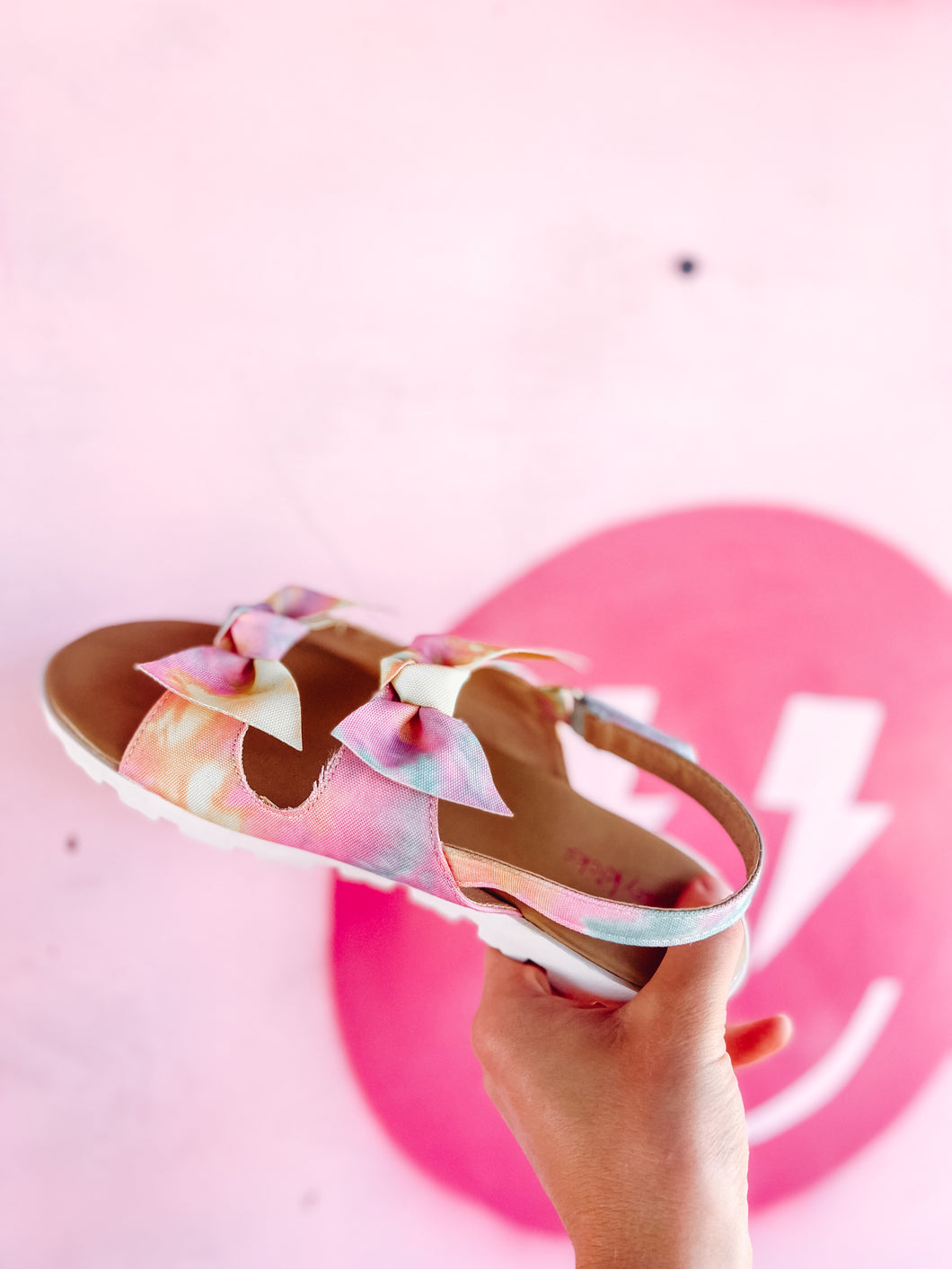 Krazy Kicks Bow Tie Dye Sandals