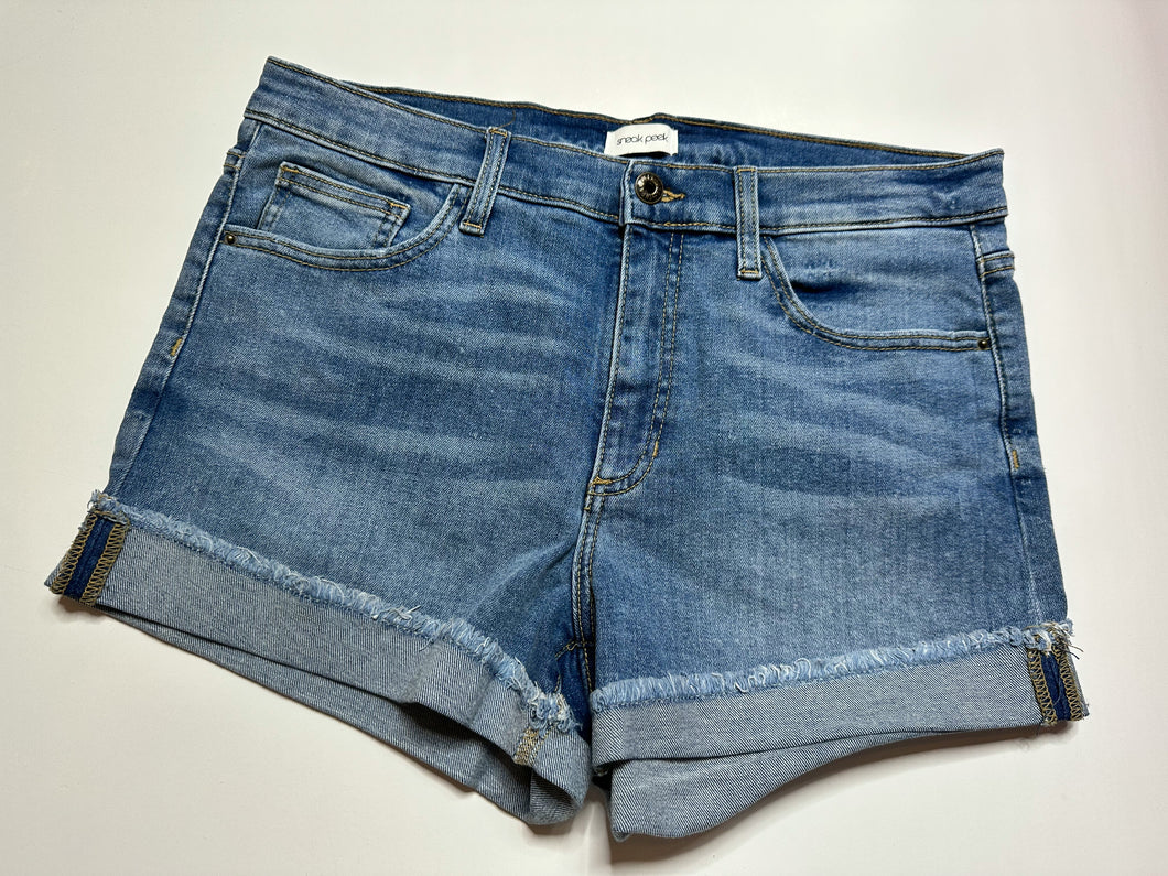 Denim Sculpt Short Shorts, 10