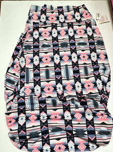 pink/NavyAzxtec LulaRoe Skirt, 2XL