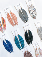 Load image into Gallery viewer, Jems by Jess Short Leather Feathers
