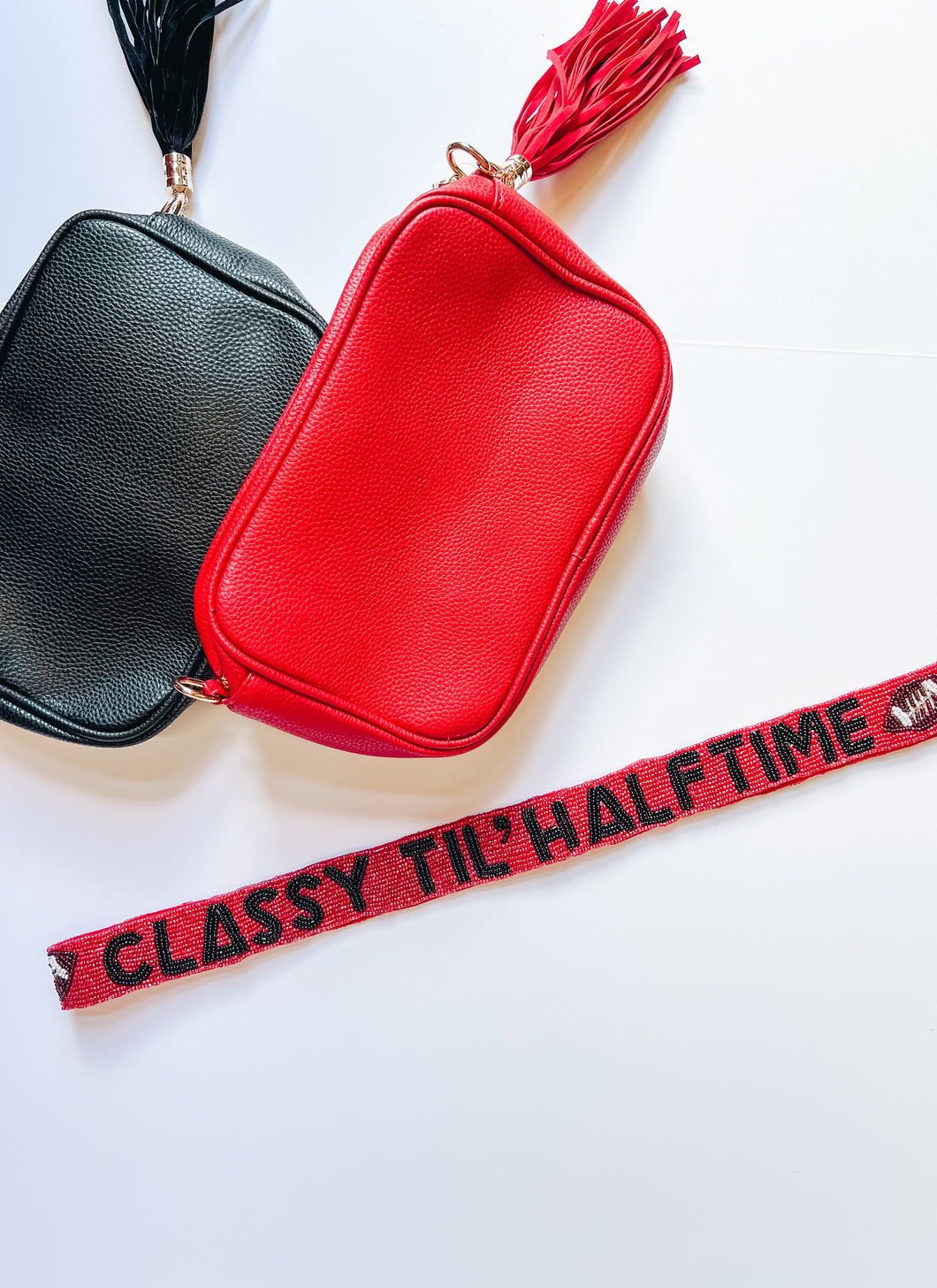 Leather Crossbody with Tassel