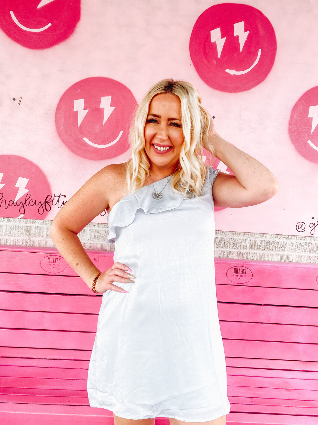 Andrée by Unit - Mini Satin Dress D10091