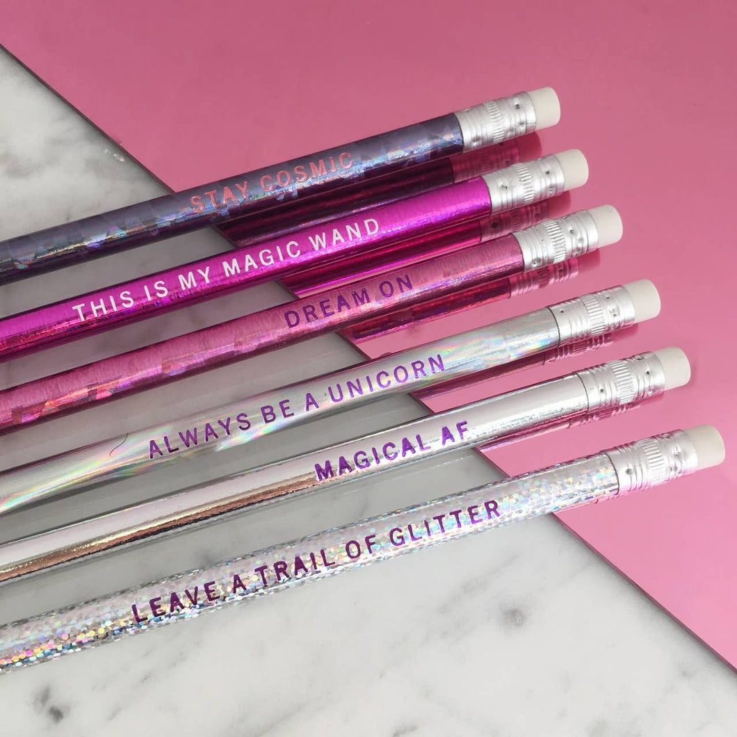 Wildflower + Co. - Pencil Set - Magical AF Holographic