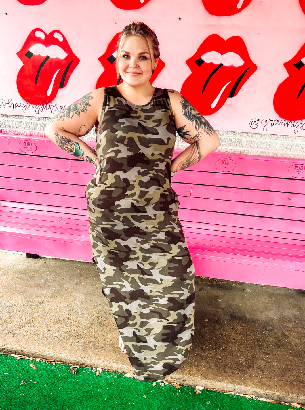 Camo Zenana Womens Dress, XL