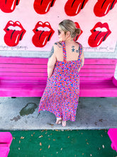 Load image into Gallery viewer, Floral print halter maxi dress
