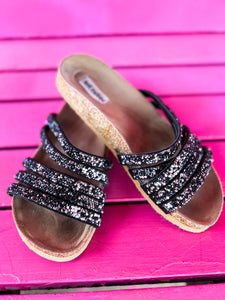 Black Rhinestone Not Rated Shoes, 7