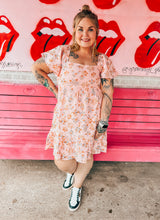 Load image into Gallery viewer, Floral Gauze Mini Dress
