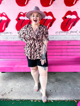 Load image into Gallery viewer, Blush Leopard Shein Womens Top, 1x
