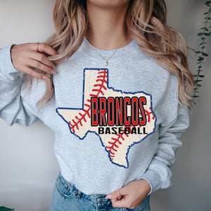 Mascot Texas Baseball Crewneck