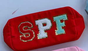 Nylon zip pouch with Sayings