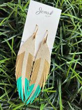 Load image into Gallery viewer, Jems by Jess Short Leather Feathers

