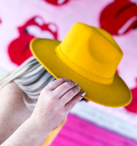 Yellow Pink Bulldog Hats, One Size
