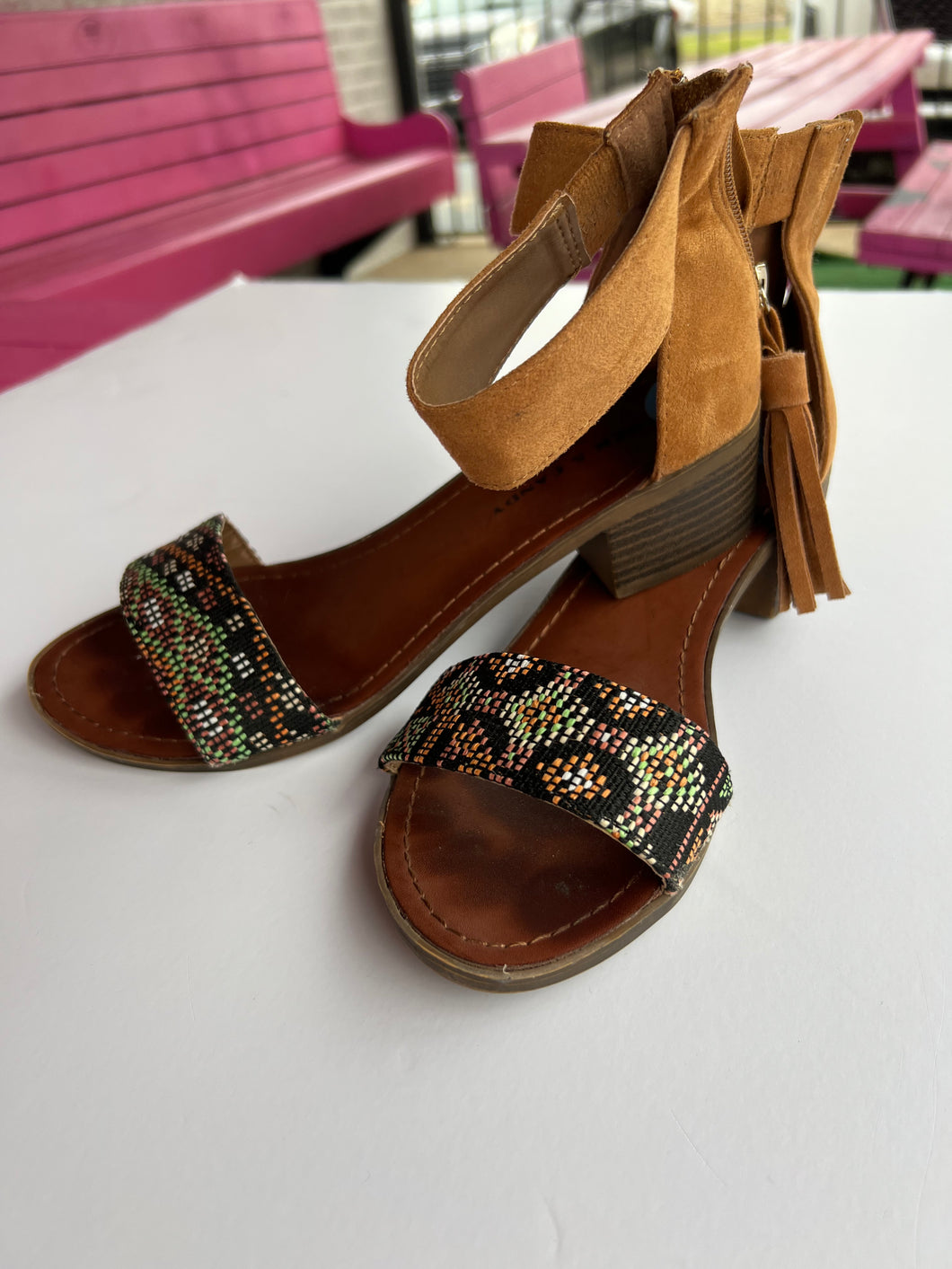 Tan Rock and Candy Shoes, 7.5