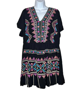 Black Savanna Jane Womens Dress, 2XL