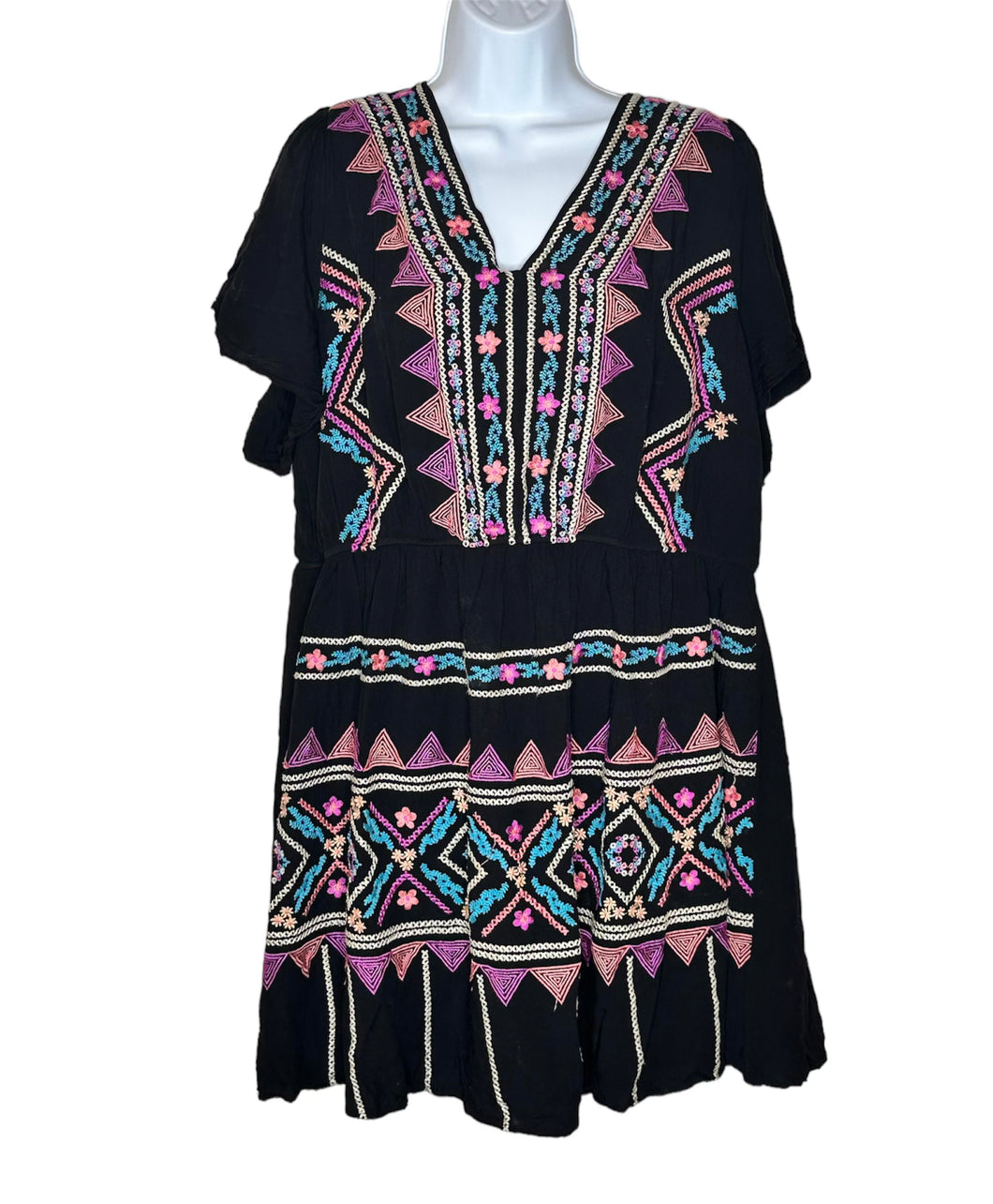 Black Savanna Jane Womens Dress, 2XL