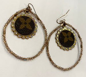 Brown Sandra Ling Earrings