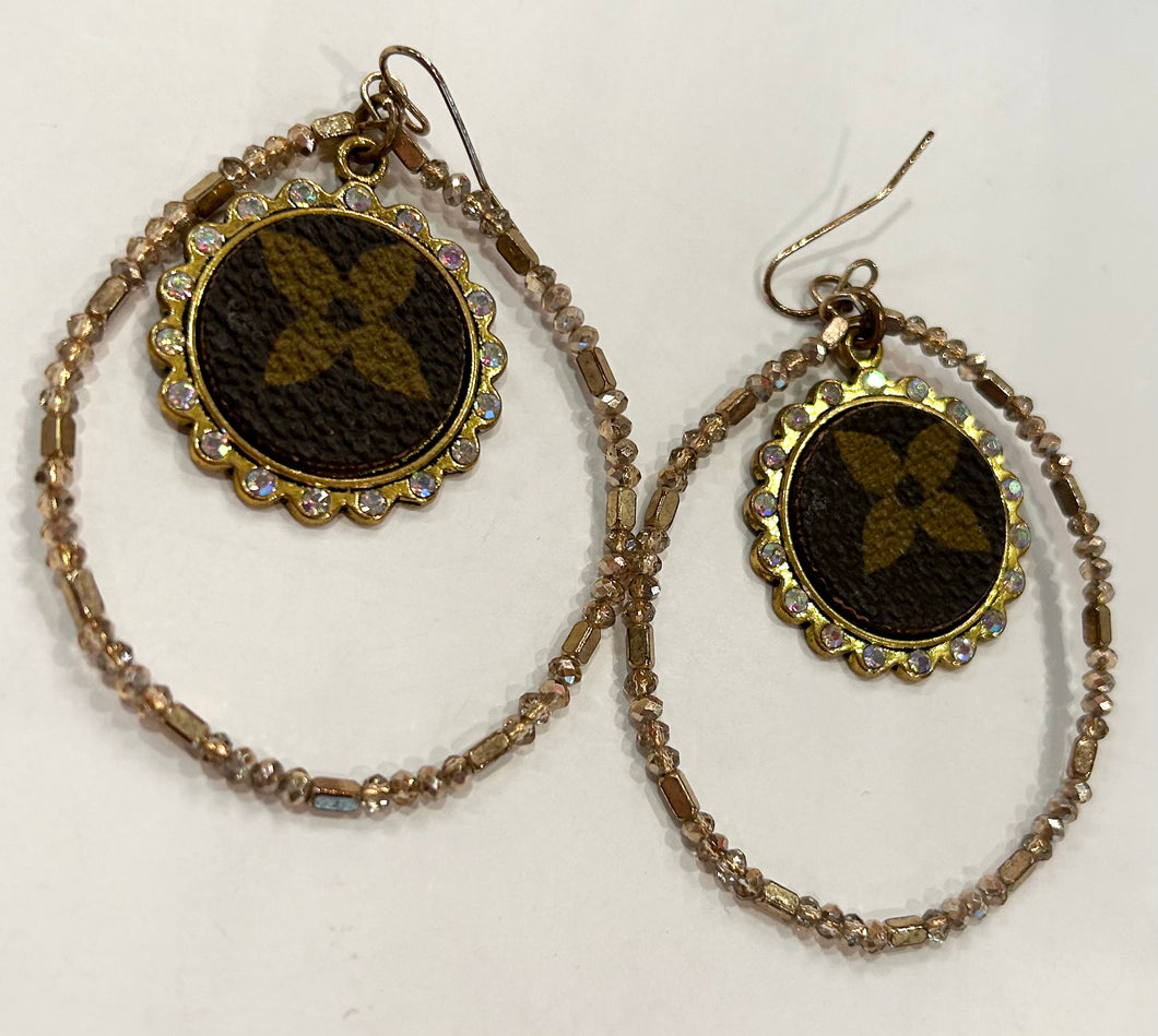 Brown Sandra Ling Earrings
