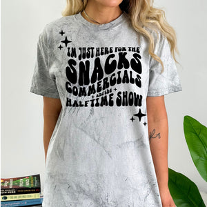 Here for the snacks half time commercials Tee