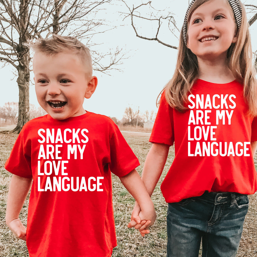Snacks are my love language Tee