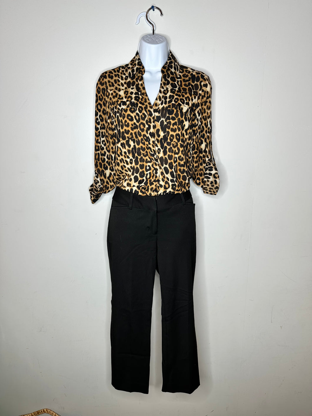 Leopard Express Womens Top, XS