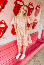 Load image into Gallery viewer, Floral Gauze Mini Dress
