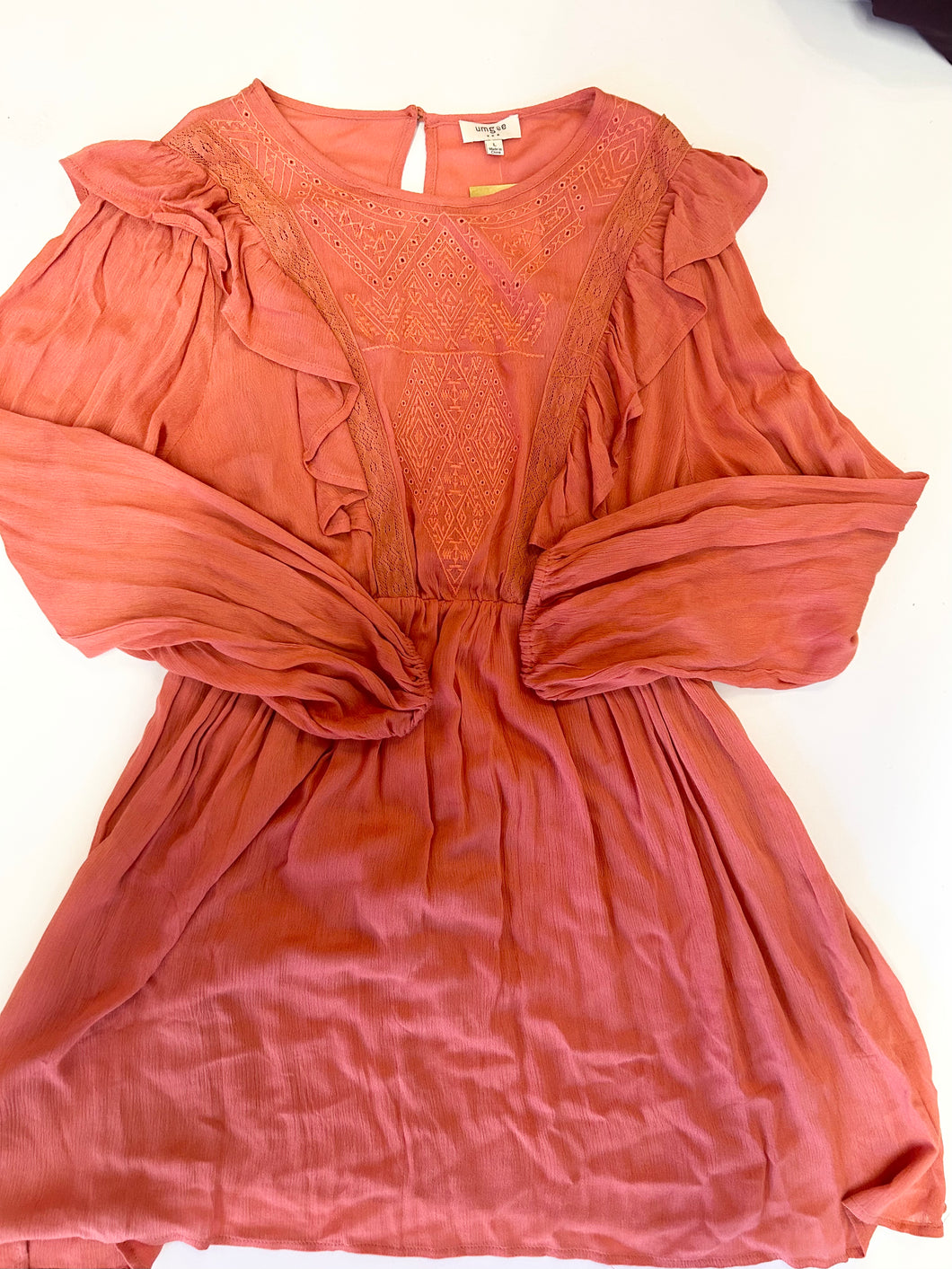 Coral Umgee Womens Dress, Large