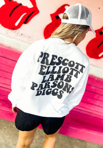 Cowboy pocket design w/names